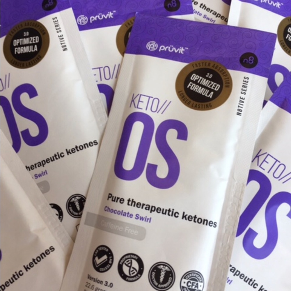 5 Packs- Pruvit Keto OS Chocolate Swirl - Charged